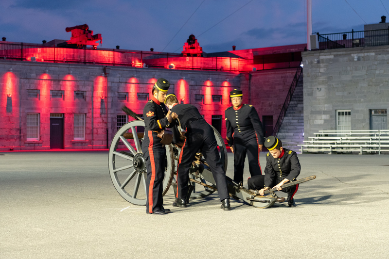 Illustration for article titled Selected Pictures from the Fort Henry Sunset Ceremony 2019 Finale